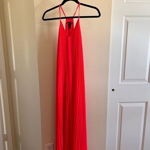 Long Bright Pink Beach or Bridesmaid Dress